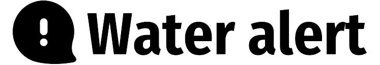 Water alert logo